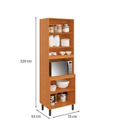 Paneleiro Napoles 4 Pt Cinamomo e Off White Itatiaia - 4