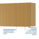 Ver imagem 6 de Ponte Planejada Casal 3 Portas com LED Samambaia CabeCasa MadeiraOriginals Marrom/Carvalho