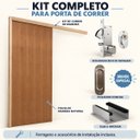 Ver imagem 3 de Kit Porta de Correr Lisa p/ Verniz Vanin 210x90cm Completa