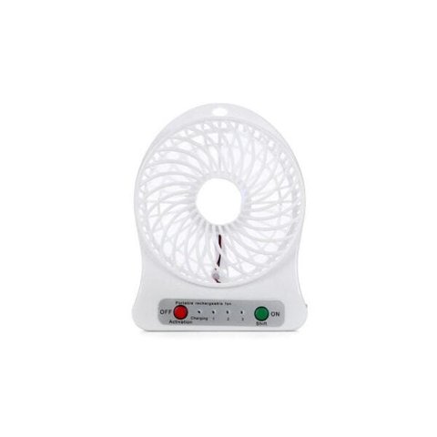 Mini Ventilador com Bateria Interna Exbom - Branco