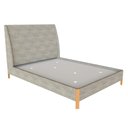 Ver imagem 2 de Cama Casal Estofada com Cabeceira 100% Mdf Cor: Linho Lincoln Amêndoa