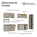 Ver imagem 4 de Armário de Cozinha Completa 280 Cm Suspensa Crema Nice Madesa 05