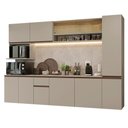 Ver imagem 2 de Armário de Cozinha Completa 280 Cm Suspensa Crema Nice Madesa 05