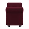 Recamier Baú Sapateira Louis 140x Suede Vinho - Majú Deor - 3
