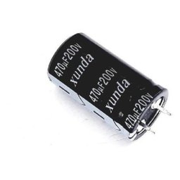 Kit 5 Peças Capacitor Eletrolítico Xunda 470Uf X 200 V 105º - 1