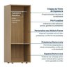 Gaveteiro Modular 45x120 6 Gavetas Frame CabeCasa MadeiraOriginals - 6