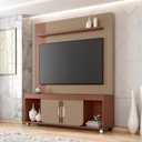 Ver imagem 2 de Estante Maragogi 2 Portas 3 Prateleiras MDP-MDF 160cm Fendi Freijo
