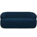 Ver imagem 3 de Sofá 2 Lugares Orgânico Sala de Estar Living 140cm Carmen F04 Veludo Azul - Lyam Decor
