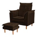 Ver imagem 1 de Poltrona Amamentação Compacta com Mini Puff - Marrom