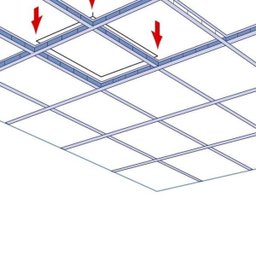Forro de Gesso Removivel com Pelicula Pvc Fgr 625 X 625 X 9,5mm com 8 Peças - 3