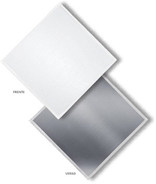 Forro Gesso Removivel Pelicula de PVC e Aluminio Gypclean 625 x 625 x 8mm com 8 Peças