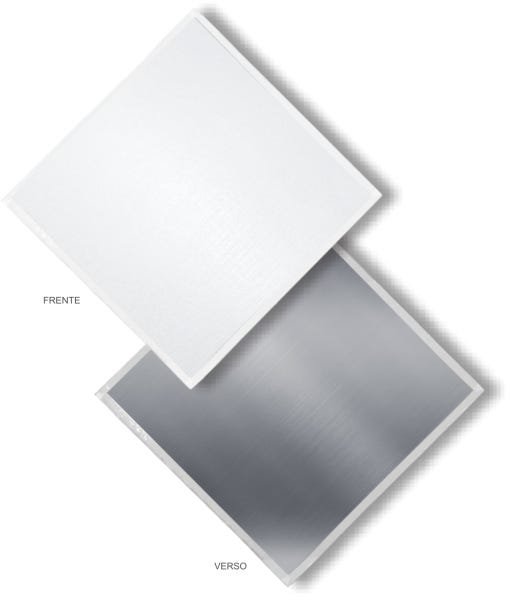 Forro Gesso Removivel Pelicula de PVC e Aluminio Gypclean 625 x 625 x 8mm com 8 Peças - 3