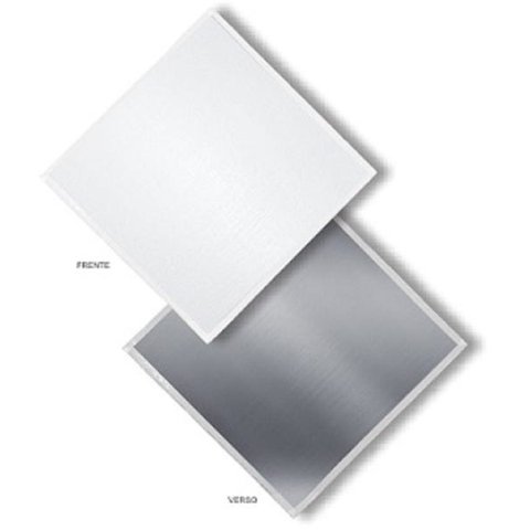 Forro Gesso Removivel Pelicula de Pvc e Aluminio Gypclean 625 X 625 X 8mm com 8 Peças