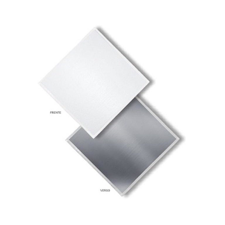 Forro Gesso Removivel Pelicula de Pvc e Aluminio Gypclean 625 X 625 X 8mm com 8 Peças