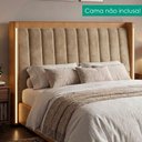 Ver imagem 2 de Cabeceira Casal 140 cm Lumina LED com Frame Veludo Tca 312 Corino Tcs 727 Peer