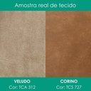 Ver imagem 4 de Cabeceira Casal 140 cm Lumina LED com Frame Veludo Tca 312 Corino Tcs 727 Peer