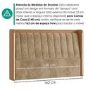 Ver imagem 6 de Cabeceira Casal 140 cm Lumina LED com Frame Veludo Tca 312 Corino Tcs 727 Peer