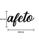 Ver imagem 4 de Quadro/ Quadrinho Afeto - Palavra Decorativa, Adorno, lettering - 26cm - Toque 3D:Preto
