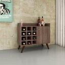 Ver imagem 1 de Aparador Bar Buffet Retrô 88 X 77 Cm 1 Porta Adega Mdp Rústico - Clicklar