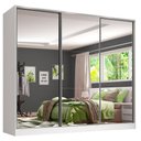 Ver imagem 2 de Guarda Roupa Juvenil 100% Mdf Madesa Kevin 3 Portas de Correr de Espelho - Branco