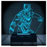Luminária Led 3d | Pantera Negra Heroi Marvel | Abajur - 1