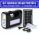 Ver imagem 2 de Kit Energia Solar Com 1 Placa 3 Lâmpadas Bateria Carregador