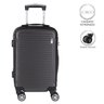 Mala de Bordo Pequena para Viagem em ABS Yins 21072 Rodinhas Duplas Cadeado Integrado TAM P - Cinza - 2