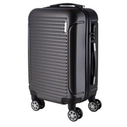 Mala de Bordo Pequena para Viagem em ABS Yins 21072 Rodinhas Duplas Cadeado Integrado TAM P - Cinza - 1