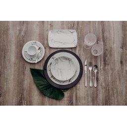Aparelho De Jantar 30 Peças Mármore Cinza Schmidt - 7