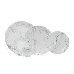 Aparelho De Jantar 30 Peças Mármore Cinza Schmidt - 1