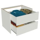 Ver imagem 5 de Kit 2 Gavetas Brancas para Guarda-Roupa Denver, Mônaco e Lyon Cor:Branco