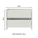 Ver imagem 2 de Kit 2 Gavetas Brancas para Guarda-Roupa Denver, Mônaco e Lyon Cor:Branco