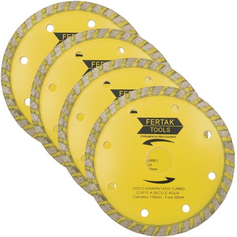 Disco de Corte Diamantado Turbo 110x20mm | 04 Un