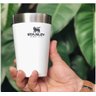 Kit Copo 473ml e Caneca 709ml Stanley Cerveja Térmicos Inox Cor:Branco - 6