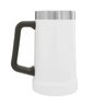 Kit Copo 473ml e Caneca 709ml Stanley Cerveja Térmicos Inox Cor:Branco - 5