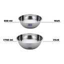 Ver imagem 3 de Conjunto Tigelas Bowl Saladeira 4 Pçs 2 Tamanhos Aço Inox