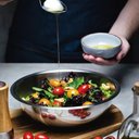Ver imagem 2 de Conjunto Tigelas Bowl Saladeira 4 Pçs 2 Tamanhos Aço Inox