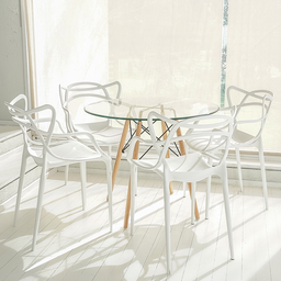 Cadeira de Jantar Allegra Super Resistente e Empilhável Garden Life Branca - 5