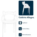 Ver imagem 2 de Cadeira de Jantar Allegra Super Resistente e Empilhável Garden Life Branca