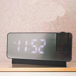 Relogio Multifuncional Projetor de Horas Despertador Alarme - 2