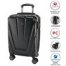 Conjunto de Malas de Viagem Expansível em Policarbonato Samsonite Vegas Cadeado Tsa 2 Peças P/M Preta - 2