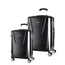 Ver imagem 1 de Conjunto de Malas de Viagem Expansível em Policarbonato Samsonite Derby Cadeado Tsa 2 Peças P/M Preta
