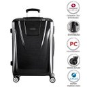 Ver imagem 2 de Conjunto de Malas de Viagem Expansível em Policarbonato Samsonite Derby Cadeado Tsa 2 Peças P/M Preta