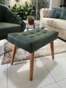 Ver imagem 6 de Kit Duas Poltronas Giovana em Sued Premium: Verde Musgo Pés Madeira Claro