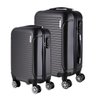 Conjunto de Malas de Viagem em Abs Yins 21072 Rodas Duplas e Cadeado Integrado 2 Peças Pp/P - Cinza - 1