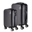 Ver imagem 1 de Conjunto de Malas de Viagem em Abs Yins 21072 Rodas Duplas e Cadeado Integrado 2 Peças Pp/P - Cinza