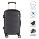 Ver imagem 2 de Conjunto de Malas de Viagem em Abs Yins 21072 Rodas Duplas e Cadeado Integrado 2 Peças Pp/P - Cinza