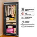 Ver imagem 7 de Guarda Roupa Closet Dobrável Organizador com Capa de Tecido