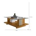Ver imagem 3 de Mesa de Centro Frizz Ambiente Cumaru Opala - Madetec