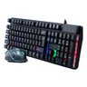 Kit Teclado e Mouse Gamer Rgb Led Usb com Fio Cmk-188 Jogos - 4